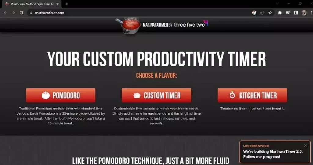 Marinara Timer 
