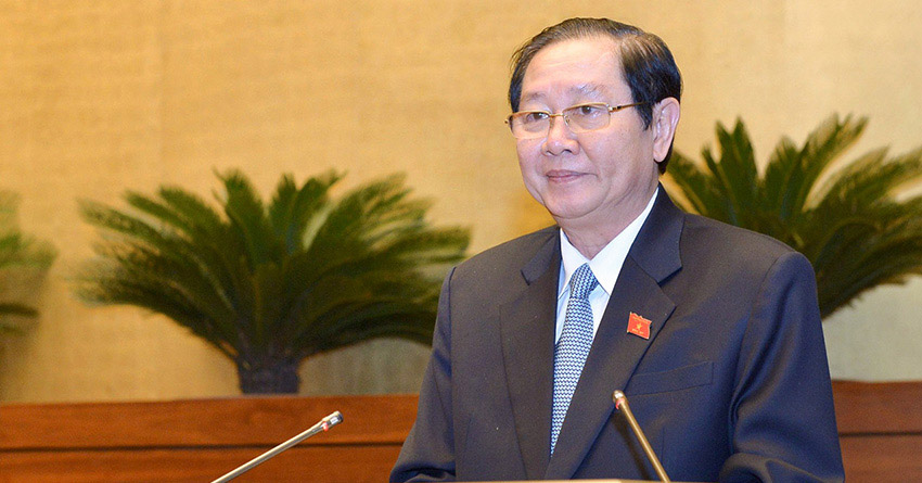 Nguyên là Bộ trưởng Bộ Nội vụ Việt Nam – ông Lê Vĩnh Tân